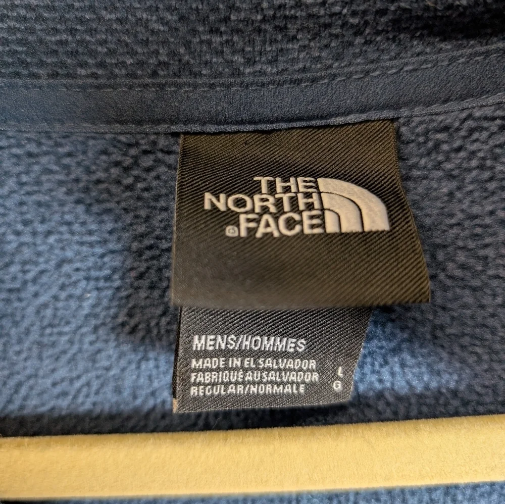 The North Face Textured Cap Rock 1/4 Zip Fleece Pullover Size L